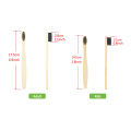 Escova de dentes de dentes de bambu costumes de gravação personalizada